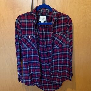 Forever 21 Red and Blue Plaid Shirt